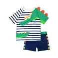 thumbnail image 1 of CYRBOKO Boys Swimwear, Holiday Two pieces Summer Quick Dry Swimwear Suits Multicolor Size 8 T, 1 of 8