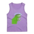 thumbnail image 1 of CYRBOKO Boys Tank Tops, Cotton Casual Dinosaurs Athletic Sleeveless T-shirts Purple Size 9-10 T, 1 of 2