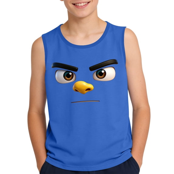 CYRBOKO Boys Tank Tops, Funny Sleeveless Casual Stretchy Kids Summer Tops Blue Size 10 T