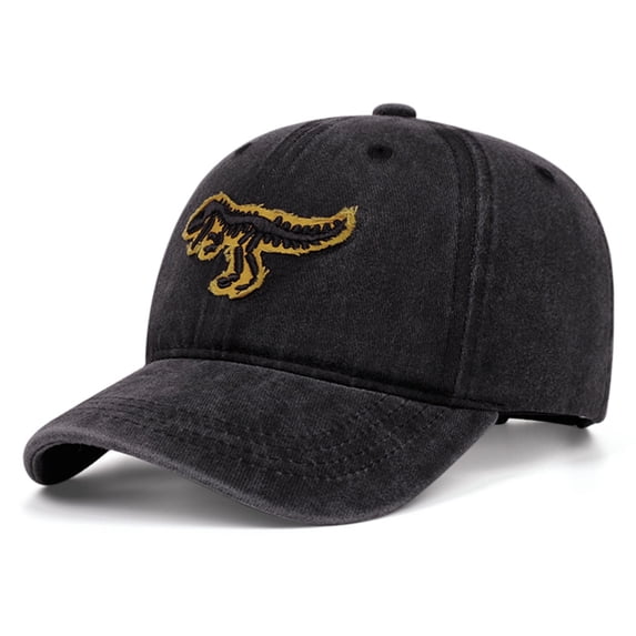 CYRBOKO Cotton, Breathable Sun Protection Adjustable Cotton Baseball Caps for Kids Black Size 2-6 T