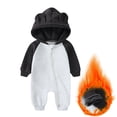 thumbnail image 1 of CYRBOKO Cotton Pajamas One-pieces for Baby Boys Girls, Unisex Thermal Zip Up Casual Long Sleeve Babys Pajamas Black Size 6-9 Months, 1 of 7