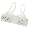 thumbnail image 1 of CYRBOKO Girls Bars, Cotton Cami Breathable Comfortable Soft Teen Girls Bras White Size 7-12 T, 1 of 3