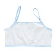thumbnail image 1 of CYRBOKO Girls Bars, Soft Cotton Breathable Cami Comfortable Training Bras Sky Blue Size 8-9 T, 1 of 3
