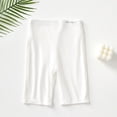 thumbnail image 1 of CYRBOKO Girls Bike Shorts, Casual Solid Color Dancewear Elastic Waist Short Leggings White Size 7-8T, 1 of 3