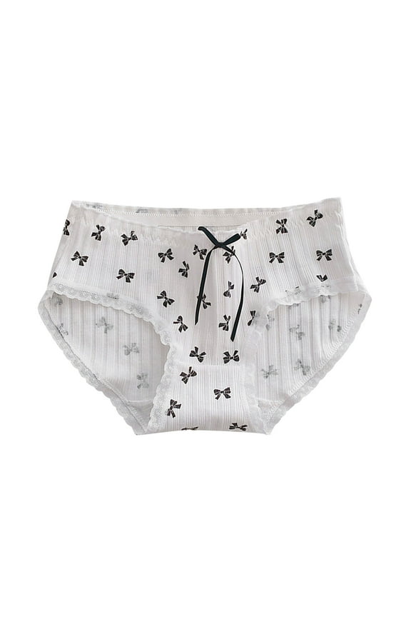 Girls Briefs 2025, Cotton Soft Stretchy Elastic Waist Girls Underwear White Size 12-14 T