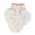 thumbnail image 1 of CYRBOKO Girls Briefs, 4 Pack Comfy Elastic Waist Cotton Underwear for Girls Yellow Size 14 T, 1 of 3