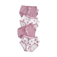 thumbnail image 1 of CYRBOKO Girls Briefs, Elastic Waist Stretchy 4 Pieces Cotton Girls Underwear Purple Size 11-12 T, 1 of 3