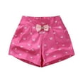 thumbnail image 1 of CYRBOKO Girls Casual Shorts, Elastic Waist Lightweight Cotton Running Summer Shorts Hot Pink Size 8T, 1 of 2