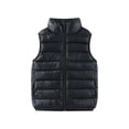 thumbnail image 1 of CYRBOKO Girls Cotton Puffer Vests, Fall Thermal Sleeveless Full Zip Winter Clothing Black Size 7-8 T, 1 of 5