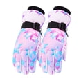 thumbnail image 1 of CYRBOKO Girls Fleece Gloves, Skiing Waterproof Thermal Winter Skiing Gloves Pink Size 5-9 T, 1 of 5