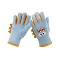 thumbnail image 1 of CYRBOKO Girls' Gloves, Windproof Fleece Cotton Thermal Winter Gloves Light Blue Size 7-12 T, 1 of 3