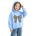 thumbnail image 1 of CYRBOKO Girls Graphic Hoodies, Lightweight Soft Long Sleeve Casual Hooded Sweatshirt Blue Size 7-8 T, 1 of 7