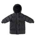 thumbnail image 1 of CYRBOKO Girls' Hooded Puffer Jackets, Heavyweight Full Zip Long Sleeve Thermal Winter Coats Black Size 7-8 T, 1 of 2