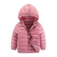 thumbnail image 1 of CYRBOKO Girls Hooded Puffer Jackets, Thermal Long Sleeve Quilted Lightweight Winter Clothing Pink Size 14-16 T, 1 of 9