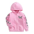 thumbnail image 1 of CYRBOKO Girls' Jeckets, Casual Lightweight Long Sleeve Stretchy Outerwear with Zipper Pink Size 5 T, 1 of 9