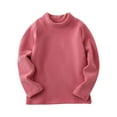 thumbnail image 1 of CYRBOKO Girls Long Sleeve Tops, Soft Breathable Crew Neck Casual Fall Undershirt Pink Size 4-16 T, 1 of 5