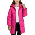 thumbnail image 1 of CYRBOKO Girls Puffer Coats, Full Zip Winter Thermal Hooded Jackets for Kids Hot Pink Size 13-14 T, 1 of 4
