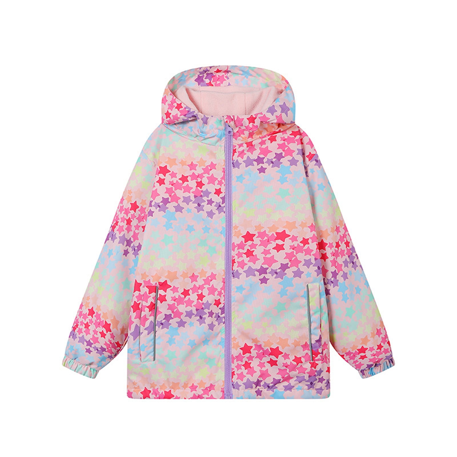 CYRBOKO Girls Rain Jeckets, Windproof Waterproof Long Sleeve Spring