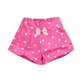 thumbnail image 1 of CYRBOKO Girls Summer Shorts, Lightweight Cotton Elastic Waist Casual Athletic Shorts Hot Pink Size 12-13T, 1 of 2