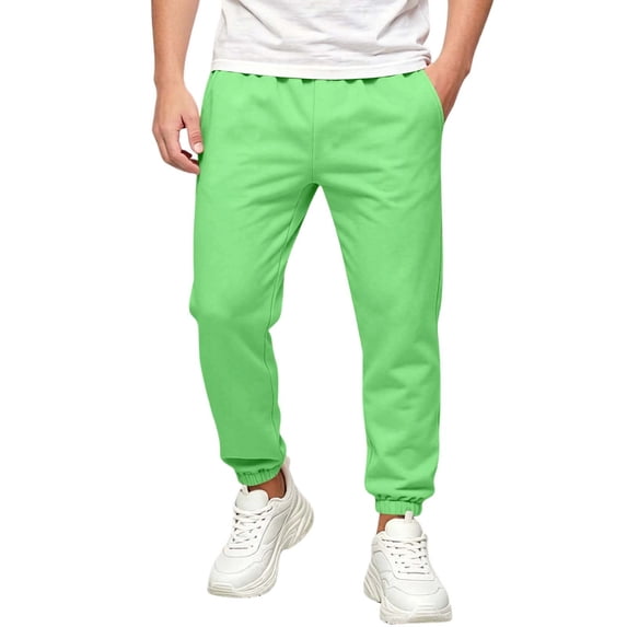 CYRBOKO Girls Sweatpants, Drawstring Elastic Waist Casual Fall Winter Kids Joggers Green Size 9-10 T