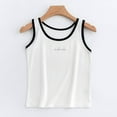 thumbnail image 1 of CYRBOKO Girls Tank Tops, Cotton Athletic Casual Summer Sleeveless Undershirts White Size 11-12 T, 1 of 3
