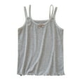 thumbnail image 1 of CYRBOKO Girls Tank Tops, Cotton Sleeveless Casual Spaghetti Straps Summer Clothing Gray Size 13-14 T, 1 of 3