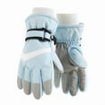 thumbnail image 1 of CYRBOKO Girls Winter Gloves, Waterproof Athletic Fleece Thermal Thermal Gloves Blue Size 9-12 T, 1 of 8