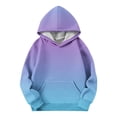 thumbnail image 1 of CYRBOKO Hoodies for Girls, Casual Thermal Fall and Winter Long Sleeve Sweatshirts with Pocket Dark Blue Size 9-10 T, 1 of 9