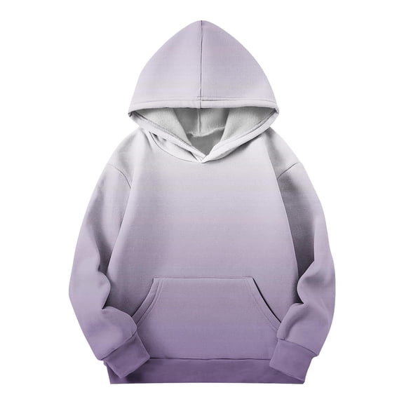 CYRBOKO Hoodies for Girls, Fall and Winter Thermal Casual Long Sleeve Sweatshirts with Pocket White Size 13-14 T