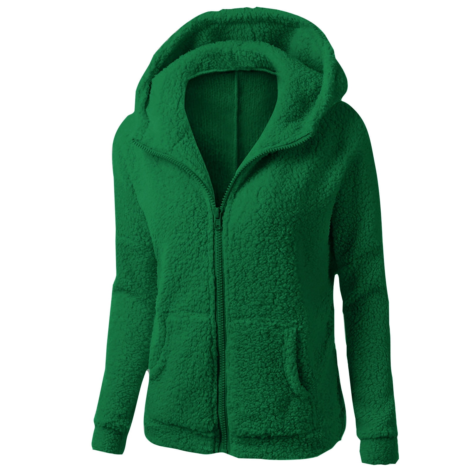 CYRBOKO Hoodies for Women Zip Up Sweaters, V Neck Long Sleeve Pocket