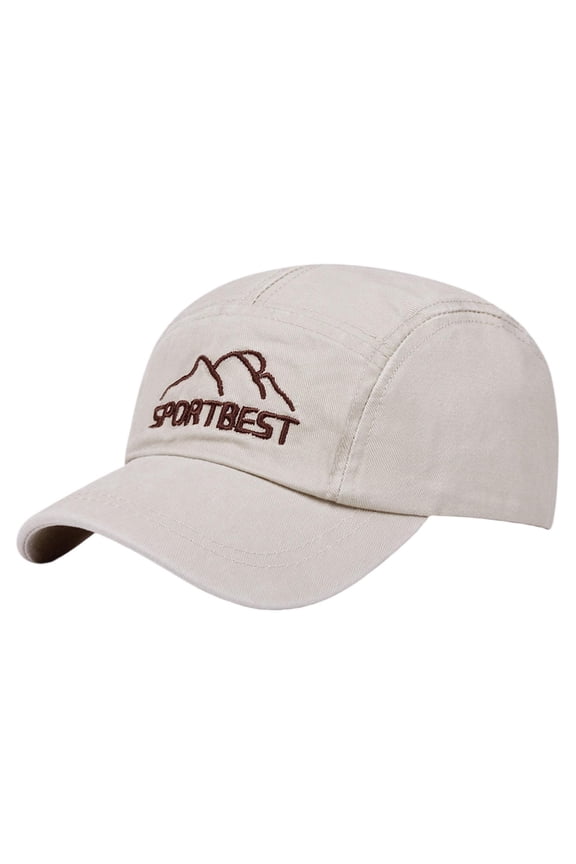 Kids Baseball Cap, Adjustable Sun Protection Cotton Breathable Mesh Boys Girls Summer Hats Beige Size 2-6 T