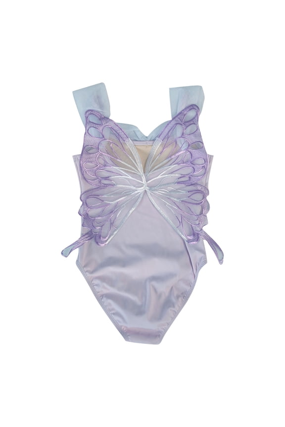 Leotards for Toddler Girls, Lightweight Performance Backless Sleeveless Ballerina Dancewear Purple Size 2-3 T