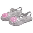 thumbnail image 1 of CYRBOKO Little Girls'Jelly Sandals, Casual Beach Closed Toe Soft Soled Summer Shoes Pink Size 11(Little Kids), 1 of 4