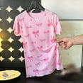 thumbnail image 1 of CYRBOKO Nightgowns for Girls, Short Sleeve Printed Princess Soft Sleep Shirts Pink Size 14-15 T, 1 of 3