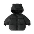 thumbnail image 1 of CYRBOKO Puffer Jackets for Girls, Cotton Thermal Lightweight Full Zip Kids Clothing Black Size 5-6 T, 1 of 2