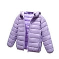 thumbnail image 1 of CYRBOKO Puffer Jackets for Girls, Thermal Windproof Full Zip Long Sleeve Kids Coats Purple Size 8-9 T, 1 of 3