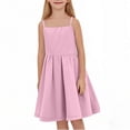 thumbnail image 1 of CYRBOKO Summer Dresses for Toddler Girls 2025, Party Princess Sleeveless Casual Midi Dresses 2025 Pink Size 8 T, 1 of 6