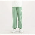thumbnail image 1 of CYRBOKO Sweatpants for Boys, Lightweight Elastic Waist Loose Cotton Athletic Pants Green Size 12 T, 1 of 6