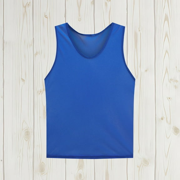 CYRBOKO Tank Tops for Boys, Casual Striped Sleeveless Holiday Summer Tops Dark Blue Size 5-8 T
