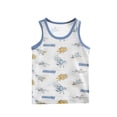 thumbnail image 1 of CYRBOKO Tank Tops for Boys, Soft Sleeveless Cotton Dinosaurs Summer Undershirts White Size 7-8 T, 1 of 3