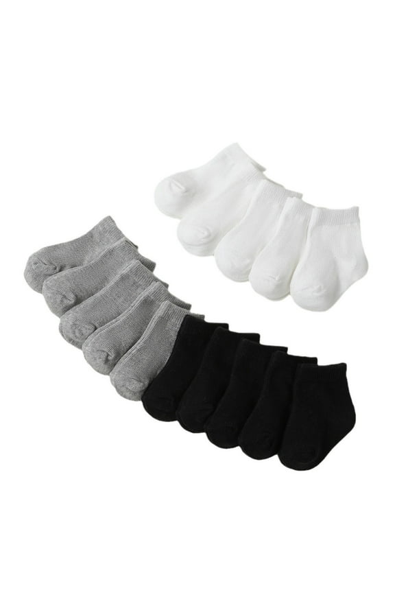 Toddler Boys Ankle Socks, Cotton Thin Running 20 Pairs Athletic Socks Multicolor Size 0-3 T