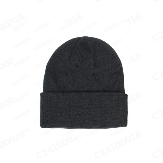 CYRBOKO Toddler Boys Cotton Beanies, Athletic Thermal Winter Fall Kids Hats Black Size 2-6 T