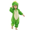 thumbnail image 1 of CYRBOKO Toddler Boys Girls Hooded One-pieces, Animal Shapes Unisex Thermal Zipper Long Sleeve Toddlers Jumpsuits Green Size 18-24 Months, 1 of 9