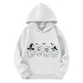 thumbnail image 1 of CYRBOKO Toddler Boys Halloween Hoodies, Long Sleeve Loose Fit Holiday Casual Kids Sweatshirts White Size 3-4 T, 1 of 5