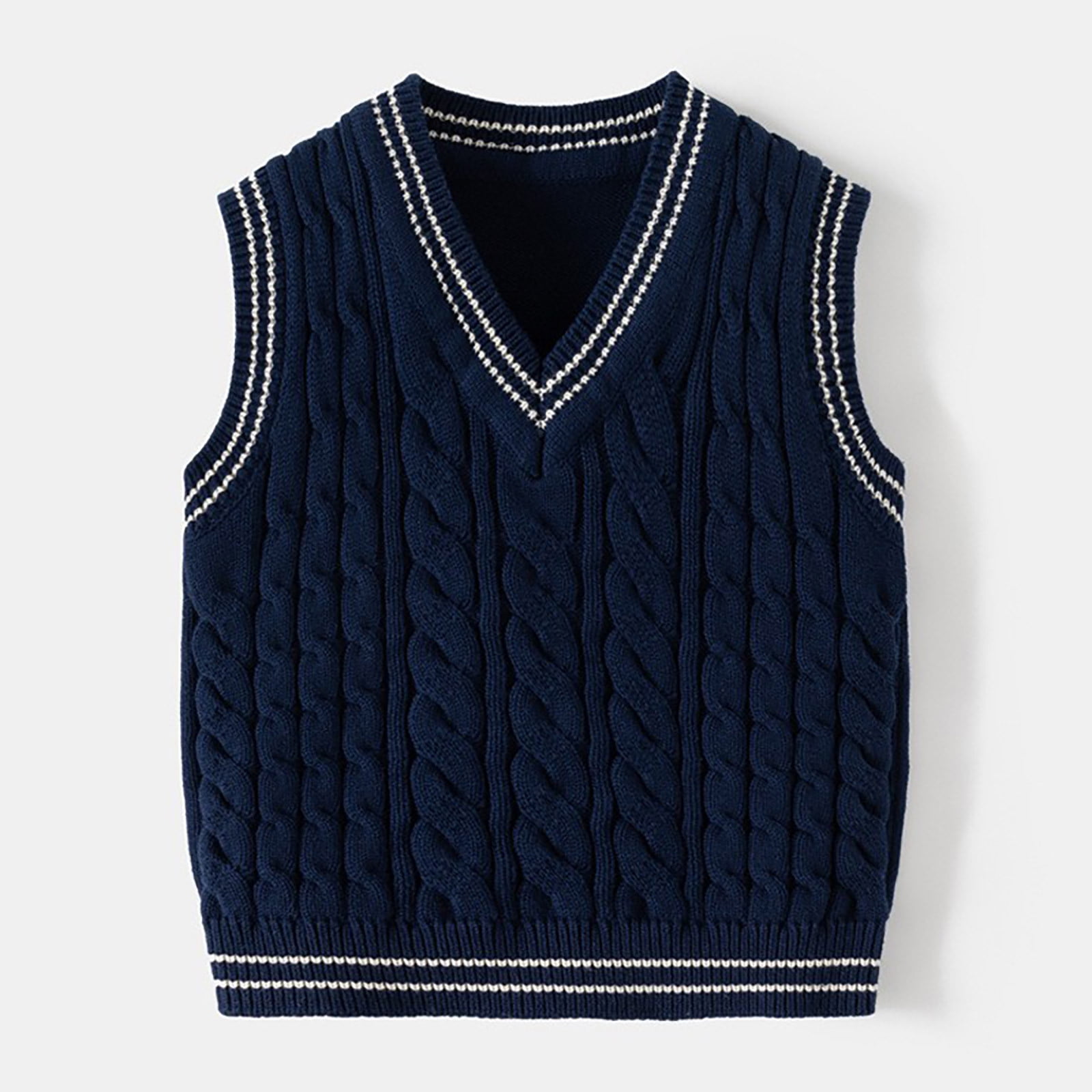 CYRBOKO Toddler Boys Sweater Vests Sleeveless V neck Cotton Stretchy cyrboko-toddler-boys-sweater-vests-sleeveless-v-neck-cotton-stretchy