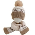 thumbnail image 1 of CYRBOKO Toddler Girls' Beanies, Winter Thermal Soft Cotton Skiing Hats Khaki Size 2-9 T, 1 of 7