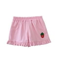 thumbnail image 1 of CYRBOKO Toddler Girls Casual Shorts, Elastic Waist Lightweight Cotton Summer Athletic Shorts Pink Size 4T, 1 of 8