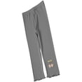 thumbnail image 1 of CYRBOKO Toddler Girls Summer Leggings, Breathable Elastic Waist Stretch Casual Tight Pants Gray Size 3-4 T, 1 of 3