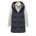 thumbnail image 1 of CYRBOKO Women's Quilted Puffer Vests, Hooded Full Zip Thermal Sleeveless Winter Outerwear Gray Size 3XL, 1 of 8