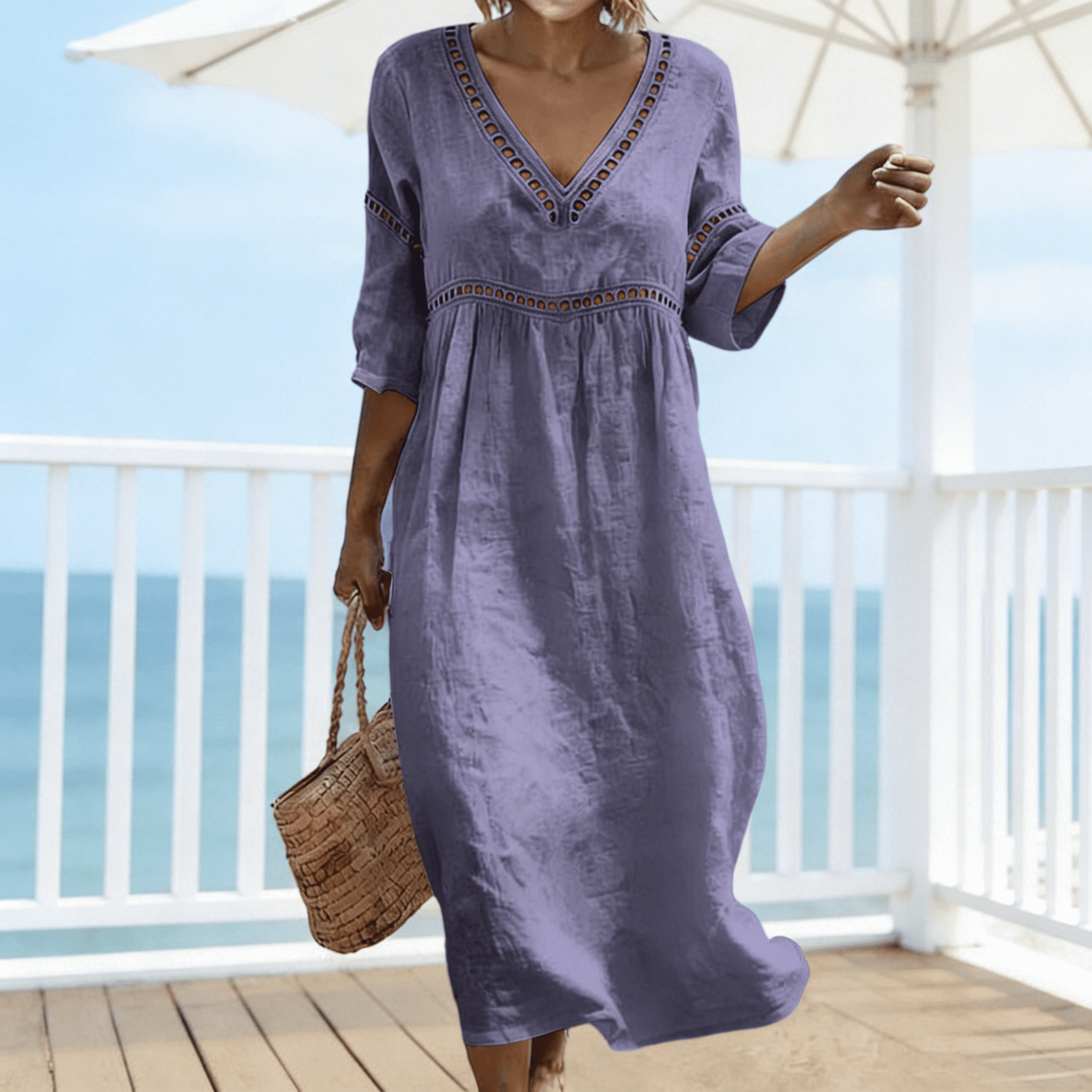 ladies cotton summer dress French Romantic Style Maxi for Women Red / XS This dress promises to be a reliable and stylish option throughout the summer. Cyrboko Womens Cotton-Linen Summer Dresses,